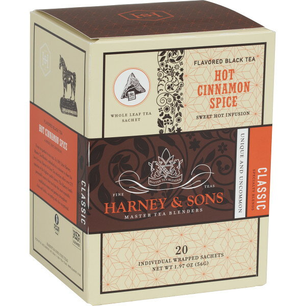 Tea - ハーニー&サンズ ホット・シナモン・スパイス ラップドサシェ 35525 (個別送料込み価格) (-0432-076-) | 内祝い ギフト 出産内祝い 引き出物 結婚内祝い 快気祝い お返し 志