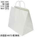手提げ袋 紙 白無地 HV75晒無地 (t0) | ギフトバッグ 紙丸紐白 手提袋 XZT00933
