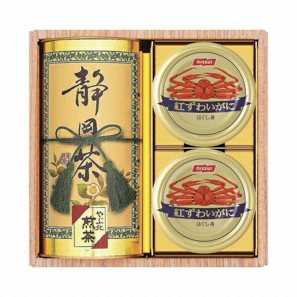 【楽天スーパーセール】【50％OFF】 和彩撰(静岡茶・かに缶) CKT-40W (-447-051N-) | 内祝い ギフト 出産内祝い 引き出物 結婚内祝い 快気祝い お返し 志