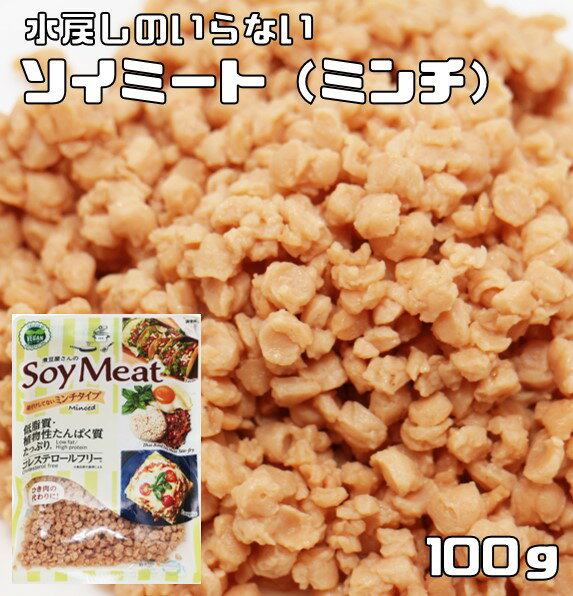 ソイミート ミンチタイプ 100g レトルト 煮豆屋さんの 国内加工品 ベジミート 畑のお肉 大豆ミート そぼろ 大豆肉