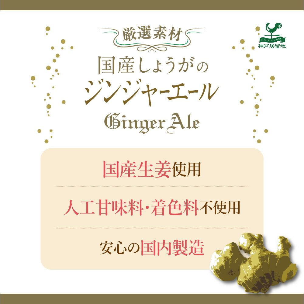 国産生姜ジンジャー 185ml×20缶 神戸居...の紹介画像3