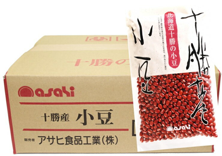 北海道十勝産 小豆 250g×20袋×4ケース アサヒ食品工業 流通革命 北海道産 業務用 小売用 国産 国内産 卸売り しょうず 20kg