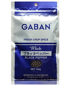 GABAN gaban ギャバン スパイス ブラックペッパーホール（袋） 100g 【ハウス食品 香辛料 粒 シード 業務用 黒胡椒 Black pepper こしょう】