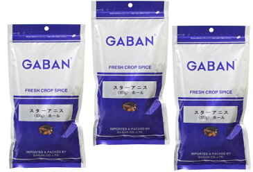 GABAN　スターアニス（ホール）　100g×3袋　　　【スパイス　粒　ハウス食品　香辛料　業務用　八角】