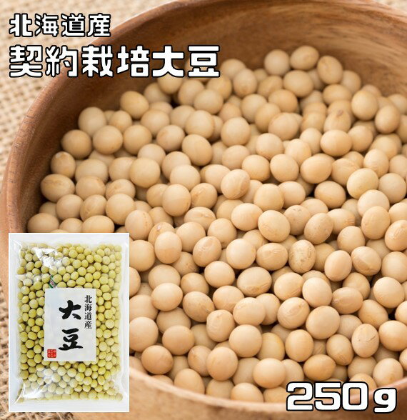 大豆 250g 豆力 契約栽培 北海道産 だいず 国産 乾燥