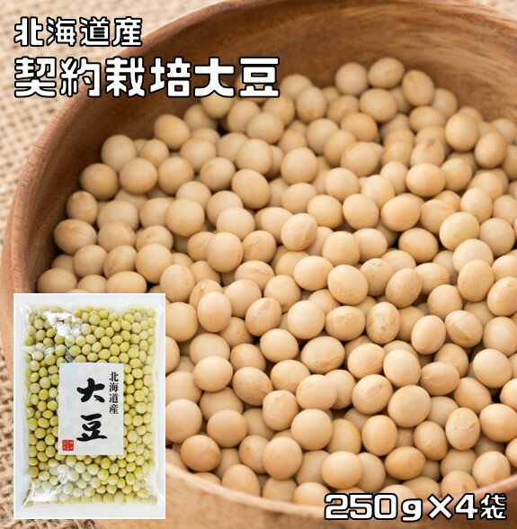 大豆 1kg 豆力 契約栽培 北海道産 だいず 国産 乾燥豆