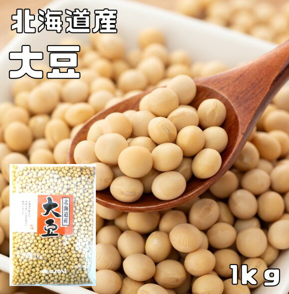 大豆 1kg まめやの底力 北海道産 だいず 国産 乾燥豆 
