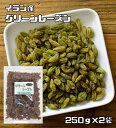 内容量 250g×2袋 賞味期限 製造から180日 保存方法 常温（直射日光、高温多湿を避けて保存してください。） 原材料 レーズン（イラン産） 商品説明 多数のお客様のご要望にお応えする為、情熱を込めて企画したお得なメール便送料無料商品です。数量制限はしておりません♪是非お試しください。 ＊送料無料にするには、メール便に切り替えていただく必要があります。　 パリズ農園グループのグリーンレーズンです。 木になったまま自然に乾燥していたぶどうを誰かが見つけた時、レーズンの歴史が始まったと言われています。 グリーンレーズンはレーズンとは違うまろやかでフルーティな味が特徴で、ビタミンA、B1、B2、さらにカリウム、リン、カルシウム、鉄分などミネラルの宝庫です。 中国産がほとんどの中イラン産の高品質のグリーンレーズンを厳選しパックしました。 。 ※選別は行っておりますが、商品の性質上とがったヘタや枝など自然物が約5％入っています。ご注意下さい。 当店はドライフルーツを扱ってまだ10年にも満たないですが、より美味しいものを、より安全なものをお客様にお届け出来るよう、日々努力しております。 毎月2トン以上のドライフルーツを取り扱っています。そのため常に新鮮なドライフルーツをお届けしております。 商品知識や販売に関してはどこにも負けない自信があります！ 品質の検査をし、安心・安全をお約束した商品のご提供をしております 美味しいドライフルーツをお届けし、ドライフルーツの栄養価値を皆様に広くお伝えできればと思っております。 毎日食べてもらいたいので、価格も抑えて、お求めやすさを追求しております！！ 配送方法 メール便選択可能 お召上がり方 そのまま食べられます。紅茶や日本茶にも良く合い甘みが濃厚で食べやすい品質です。パン、ケーキ、ビスケットなどに練りこんだり幅広く利用出来ます。レーズン