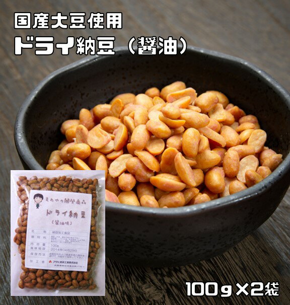 ドライ納豆 醤油味 100g×2袋 豆力 国