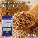 クミンシード 100g GABAN スパイス ハウス食品 香辛料 ホール 業務用 Cumin 馬芹 ギャバン 高品質 粒 ハーブ