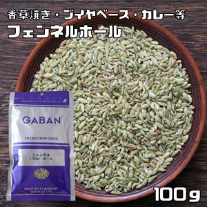 フェンネルホール 100g GABAN ギャバン スパイス 香辛料 粒 シード 業務用 Fennel gaban ういきょう 高品質 ハーブ