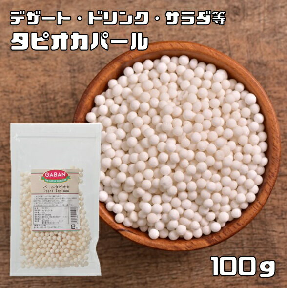 タピオカ パール 100g GABAN 6mmサイズ 