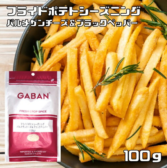 フライドポテトシーズニング 100g パルメザンチーズ＆ブラックペッパー （メール便）GABAN ミックススパイス 香辛料 パウダー シーズニング