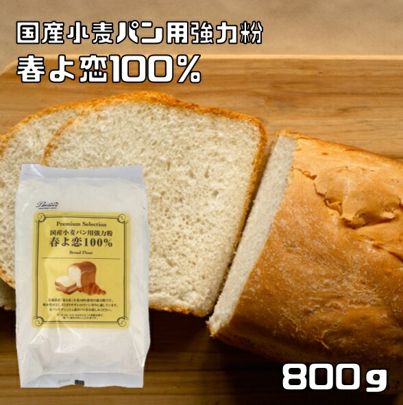 強力粉 春よ恋100％ 800g パイオニア企画 国産小麦 パン用 製菓材料 洋粉 こだわり食材 小麦粉 製パン 国内産