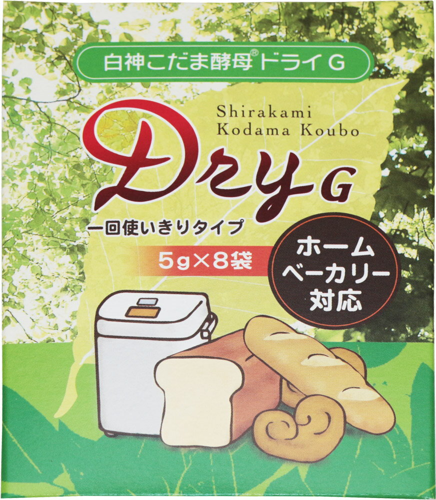 酵母ドライG 40g 白神こだま パイオニア企画 製菓材料 顆粒タイプ 使い切り 天然酵母 製パン用酵母 こうぼドライ