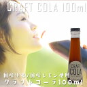 ジンジャーシロップ（予算3000円以内） クラフトコーラ お試し 100ml クラフトシロップ 原液 約4倍希釈タイプ 3～4杯分 無添加 添加物不使用 ジンジャーシロップ スパイスコーラ きび砂糖 生姜（国産しょうが） レモン スパイス 天然素材 ギルトフリー お土産 手土産 プレゼント ギフト 贈り物