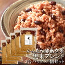 かんたん酵素玄米 黒米ブレンド 3合 5袋 まとめ買い 約30食分 令和5年産 和歌山県産 玄米 那智のめぐみ 北海道産 特別栽培 小豆 和歌山県産 黒米 天然塩 発酵玄米 寝かせ玄米 ピロール米 古代米 国産雑穀 自然栽培 【酵素玄米炊飯器適合 Labo Pro2】