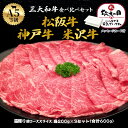 敬老の日 ギフト お中元 夏ギフト A5 ランク 三大和牛 神戸牛 松阪牛 米沢牛 食べ比べ セット 600g 肩ロース しゃぶしゃぶ すき焼き ブランド牛 国産 黒毛和牛 牛肉 神戸ビーフ 松坂牛 和牛 熨斗 内祝い お肉 お祝い ぎゅうにく お返し 肉 お礼 結婚祝い 食べ物 残暑見舞い