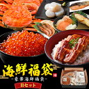 お中元 夏ギフト ギフト【海鮮 福袋 Bセット 】 国産 せいこがに イクラ ウナギ ほたて 帆立 など 蟹 ズワイガニ 海産物 蒲焼き おうちごはん 名産品 特産品 詰め合わせ セット お値打ち 激安 お得 贈り物 お取り寄せ グルメ ギフト プレゼント 送料無料