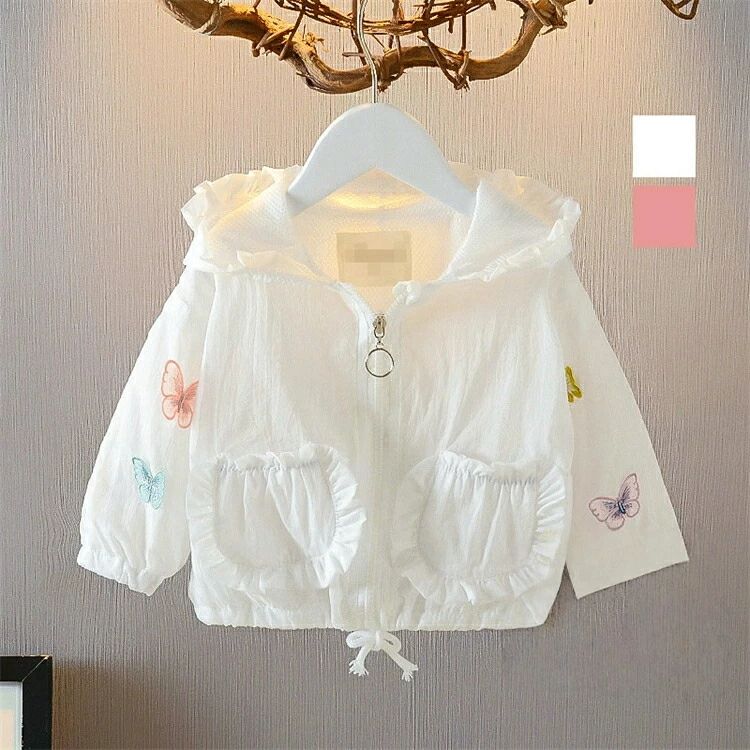 uvカット 長袖 涼しい uv 子供 パーカー 女の子 キッズ ラッシュガード メッシュパーカー 日よけ 虫刺され防止 パーカー こども 子供 長袖 速乾 涼しい 夏 無地 吸汗速乾 紫外線対策 紫外線カット フード付き 柔らかい80cm 90cm 100cm 110cm 120cm(4)