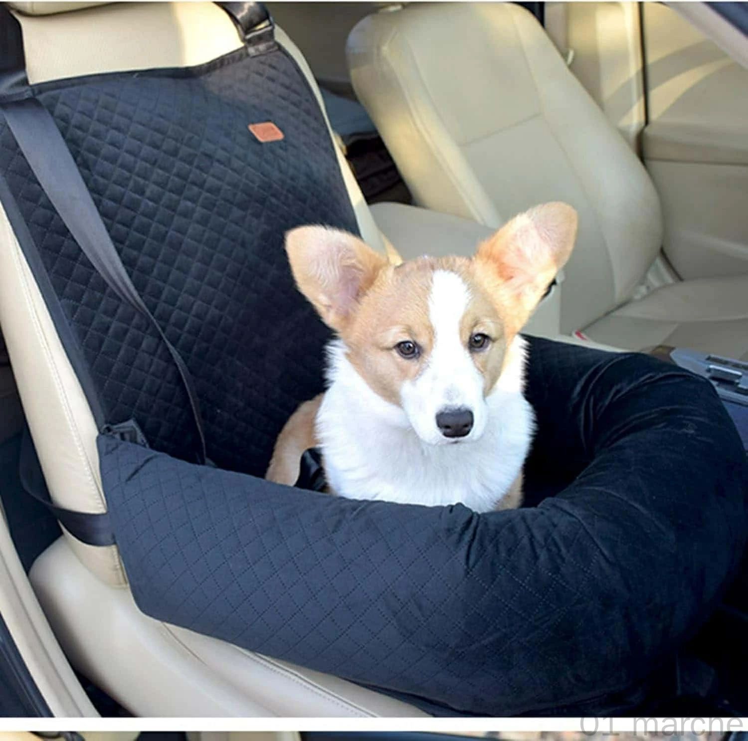 ペット用車載ドライブシート 大中小型犬猫対応 助手席 後部座席用 カーシート 滑り止め付き 汚れ防止 ..