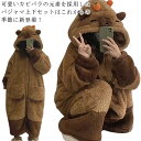 コスチューム 着ぐるみ 学生 パジャマ もこもこ 冬 カピバラ ルームウェア 可愛い カピバラ ネグリジェ ペアパジャマ フード付き 女の子 メンズ ペアパジャ...
