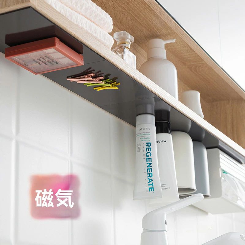 Garments Storage Implements - マグネット 鏡下磁気吸着板収納 スチールプレート マグネット補助板 3M 両面テープ 超強力 スチールプレート マグネット吸着用 マグネット プレート 強力吸着板 プレート スチールシート マグネットシート マグネット用 磁石 シート 強力マグネット板 整理収納