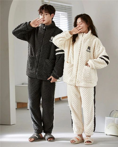 ペアパジャマ 冬 モコモコ カップル ペア ル...の紹介画像3