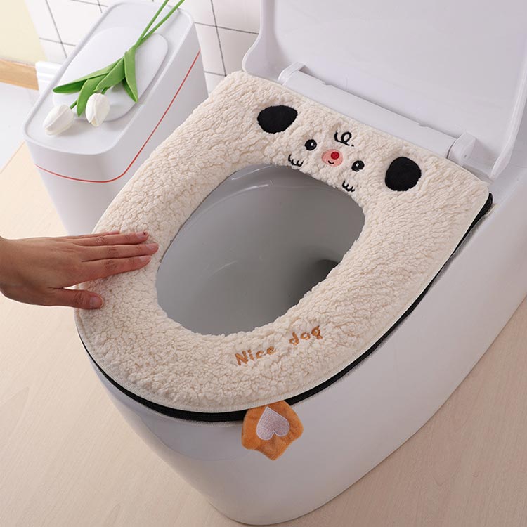送料無料 2ペアセット 便座シート 厚手 ふわふわ 便座カバー トイレ カバー 洗える...