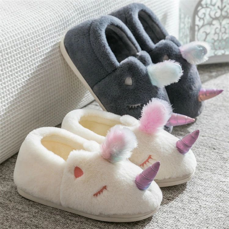 【送料無料】スリッパ 室内履き ルームシューズ もこもこ ユニコーン レディース メンズ ペアルック ス..