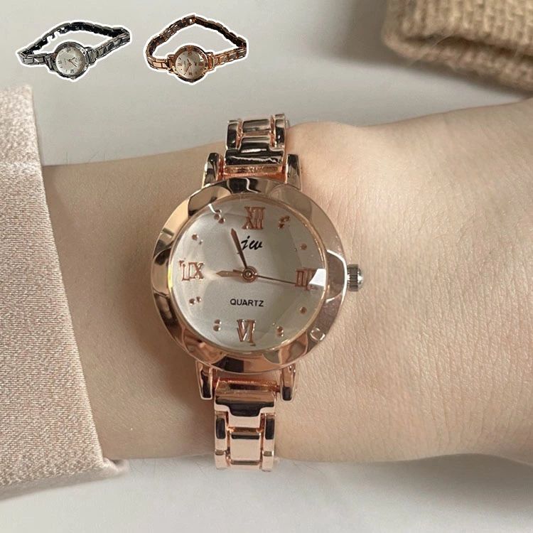 【送料無料】腕時計 レディース 高級感 細ベルト 石英ブレスレット時計 綺麗 見やすい 30代 40代 50代 金属アレルギー シンプル ウォッチ 可愛い レトロな おしゃれ 大人 カジュアル 仕事用 ビジネス プレゼント 母の日 ギフト 七夕お祝い 2色