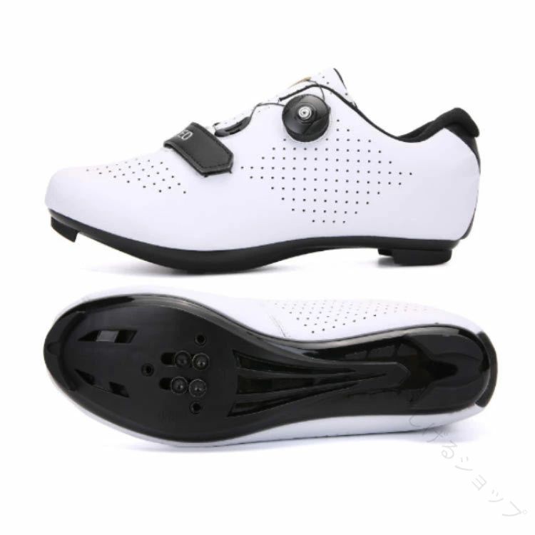 【送料無料】サイクリングシューズ 快速靴紐 自転車靴 サイクルシューズ ロードバイク メンズ マウンテ..