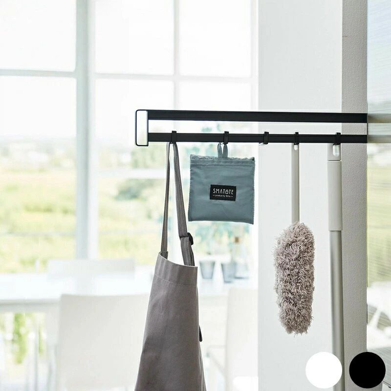 【送料無料】マグネット冷蔵庫横隠せるスライドフック タワー 左右使える マグネット フック 小物収納 ..