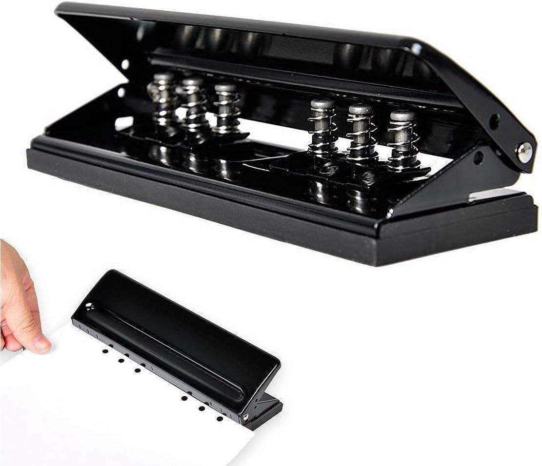 【送料無料】サイズ / A6 / A5 / プランナー用メタル6穴パンチャーと6リングバインダー用6枚容量A4 六..