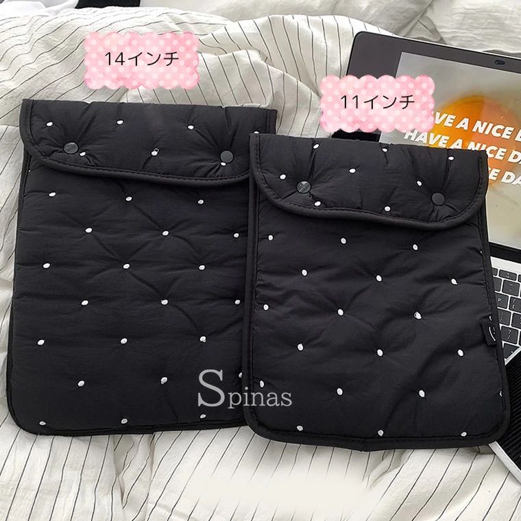 【送料無料】11インチ 14インチ お洒落かわいいキルティング タブレットケース PC...