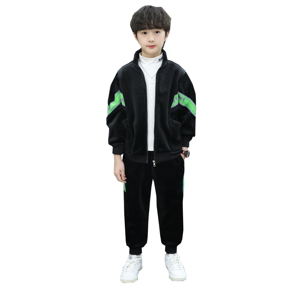 乐天商城 - 【送料無料】子供服 上下 裏起毛 上下セット キッズ セットアップ 男の子 パーカー スポーツウェア 長袖 コート ロング パンツ 2点セット ジュニア 厚手 秋冬 防寒着 運動着 ボーイズ 小学生 冬服