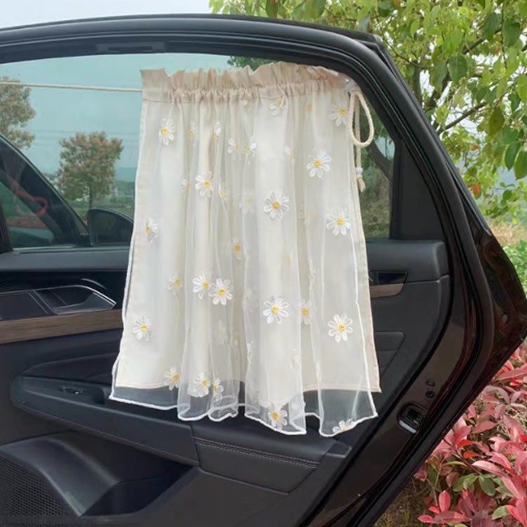 【送料無料】車 おしゃれ 韓国 カー用品 サンシェード 日除け 吸盤*2 自動車用 紐*1 かわいい 紫外線対策 子供 折りたたみ 車用カーテン シェード カー用品 カーサンシェード