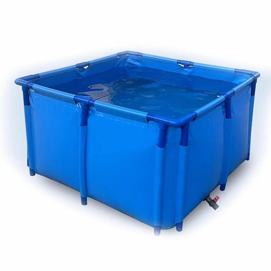【送料無料】大型水槽 立体養魚池PVC折りたたみ帆布生簀プールアボーブグラウンドアクアリウム 水産養..