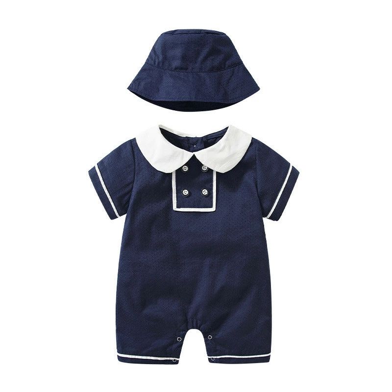 【送料無料】ベビー服 男の子 夏 カバーオール 紳士服 ロンパース 男児チェック チ...
