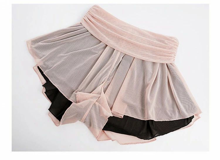 【送料無料】バレエショートパンツメッシュ可愛いパンツスカートバレエウェアダンスパンツジュニア大人ダンスヨガウォームアップバレエ用品ダンス用品