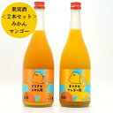 関連商品はこちら お取り寄せグルメお取り寄せスイーツお酒・飲料 すてきなみかん酒+マンゴー酒のセットです。 ＜すてきなみかん酒＞ 国産のみかんを使用。さわやかな香りと優しい甘み、程よい酸味がご堪能いただけます。 ＜すてきなマンゴー酒＞ 蓋を開けた瞬間に広がるマンゴーの芳香をお楽しみください。 内容量720ml×2本（各1本）アルコール度数7度発送・保存常温原料原産地すてきなみかん酒：みかん果汁（国内製造）、醸造アルコールすてきなマンゴ酒：マンゴーピューレ（インド製造）、醸造アルコール、糖類品目リキュール備考※離島地域等一部お届けができない地域がございます。 ※熨斗、ギフト包装等は対応不可となります。 ※連休・長期休暇（年末年始・ゴールデンウィーク等）は通常期よりお届けに日数がかかります。 ※ラベル・銘柄が変わる場合がございます。【送料無料】すてきなみかん酒+マンゴー酒 720ml×2本セット＜麻原酒造＞ (お酒 果実酒 飲み比べ ギフト プレゼント HIS)