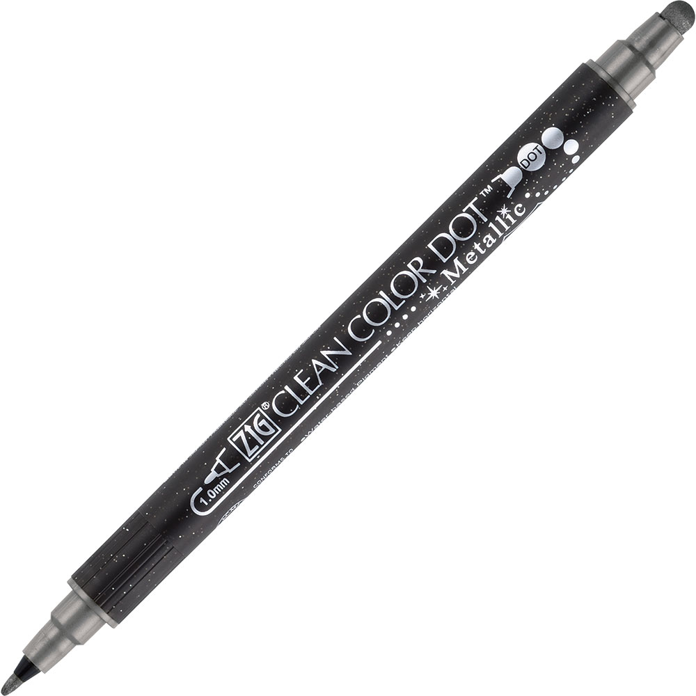 Rakuten - 呉竹　ZIG　クリーンカラードット　メタリック　シルバー　TC-8100-102