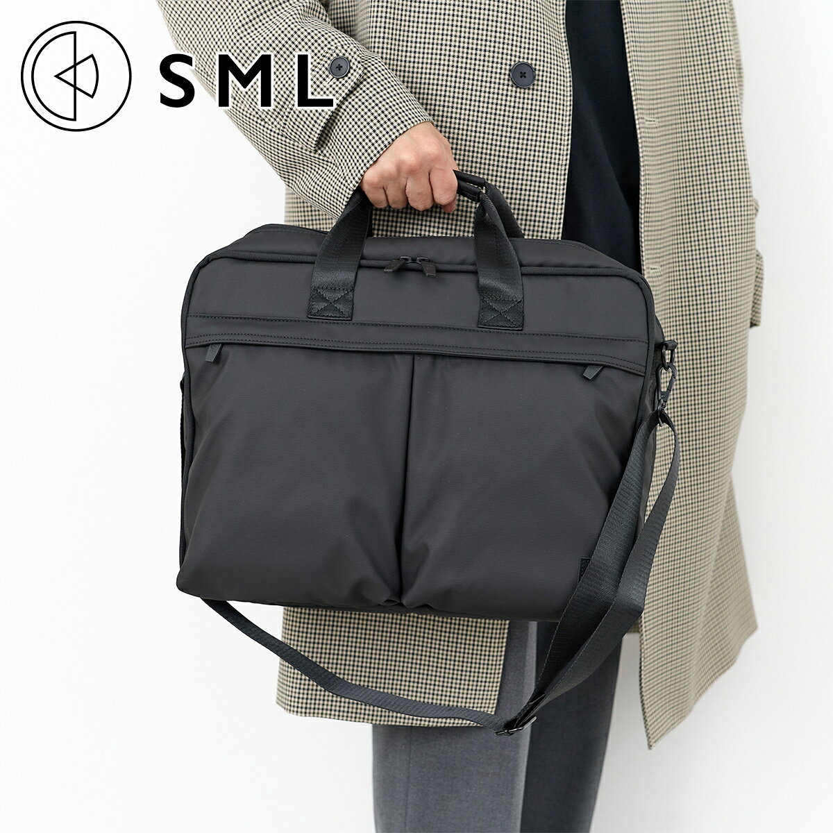 【OPEN記念プレゼント＋選べるプレゼント付】 SML エスエムエル バッグTHIERRY HELMET 2WAY BRIEFCASE M K903126Uメンズ レディース 2WAYブリーフケース ブリーフバッグ ビジネスバッグ リュック 軽量 防水性 防汚性 斜めがけ ギフト プレゼント ブランド(4)