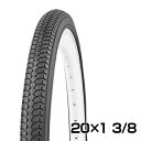 【24日まで全品P3倍!】自転車 タイヤ 20インチ 高品質 交換用タイヤ COMPASS コンパス P1157 20x1 3/8 W/O ブラック 折りたたみ自転車 小径車 ミニベロ用 送料無料 〇プレゼント