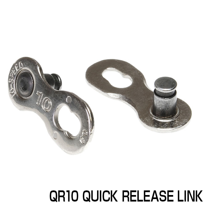 自転車 チェーン ミッシングリンク QR10 QUICK RELEASE LINKチェーンリンク コネクタ ジョイント クイックリンク 10段 マウンテンバイク ロード クロスバイク ミニベロ 送料無料 〇プレゼント