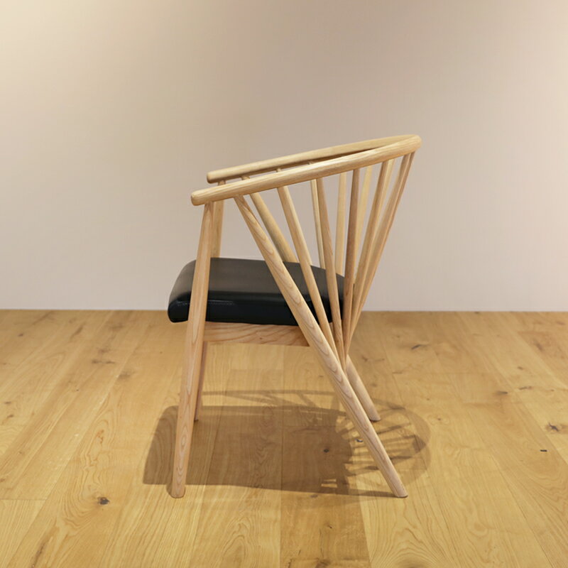 商品名| ARNO アルノ チェア【4脚セット】カラー| ナチュラル オーク サイズ| 幅53×奥行56×高さ70/座面高42cm主素材| アッシュ無垢材北欧スタイル シンプル [3]