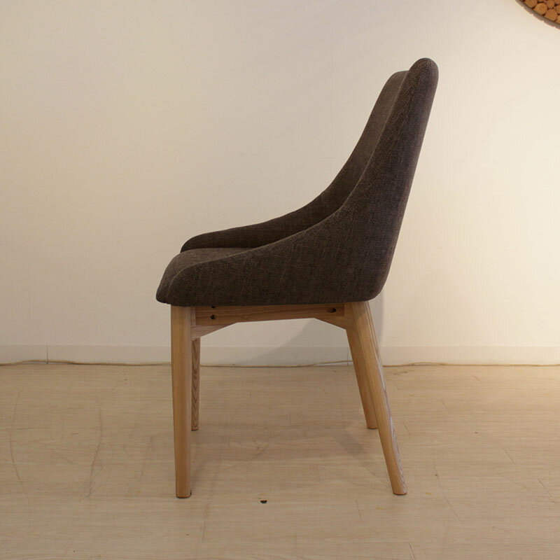 商品名| HOOC ホック ハイバックチェア 【2脚セット】カラー| ブラウン色/3色あります。材 料| ポリエステル(布) 天然木脚サイズ| 幅53×奥行き57×高さ85cm 座面高:45cm北欧 シンプルエレガント 組み立て商品 デスクチェア 店舗用にも [2]