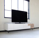 商品名| KTS テレビ台 180cm テレビボード ローボードカラー| ホワイト色木目柄サイズ| 横幅180 奥行44 高さ42.5cm生産国| 国産 日本製...