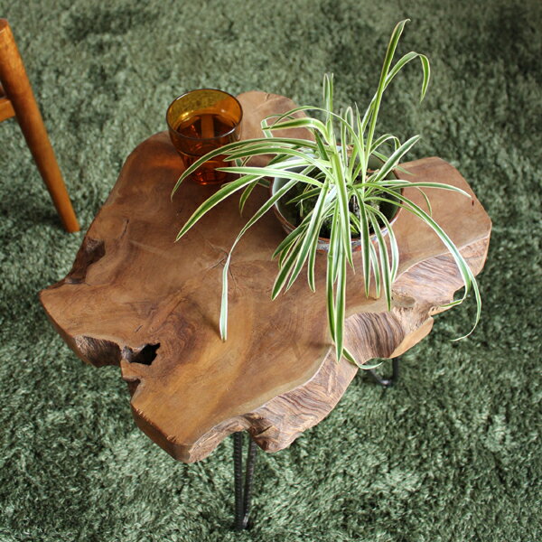 【商品名】 サイドテーブル C 観葉植物 台【カラー】 ナチュラル仕上げ【サイズ】 幅40 × 奥行