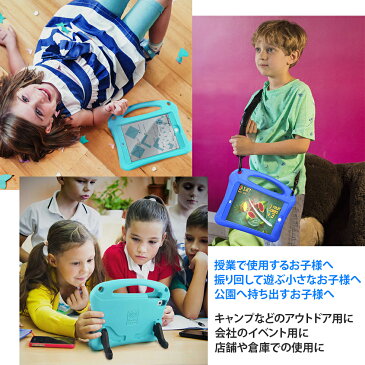 Bam Bino Cases Space Suit iPad 耐衝撃 ケース 【 10.2 第8世代 第7世代 第6世代 air4 air3 Pro 11 Pro 12.9 】 カバー キッズ 子供用 ショルダー かわいい 首かけ ペン収納 ペンホルダー ペンシル収納 衝撃 丈夫 肩掛け アイパッド 頑丈 衝撃吸収 軽量 軽い 持ち運び